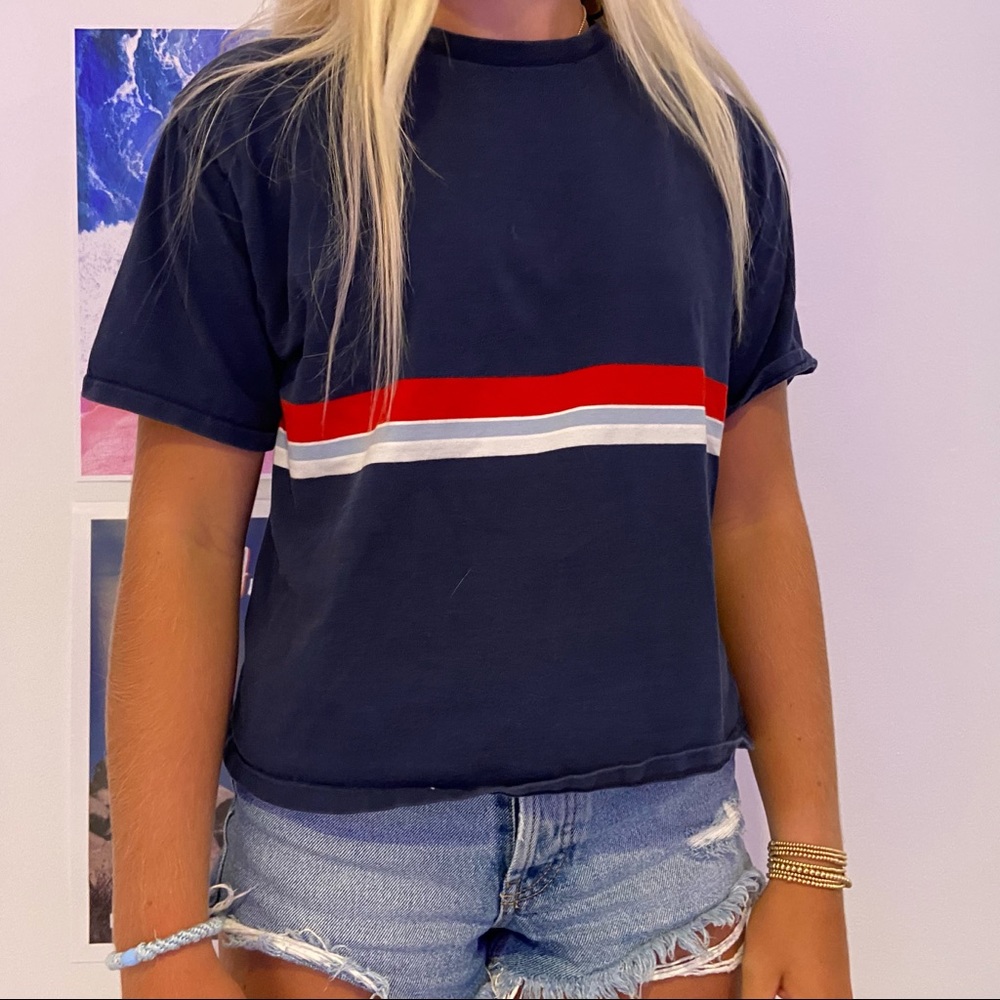 red white and blue brandy millville t shirt